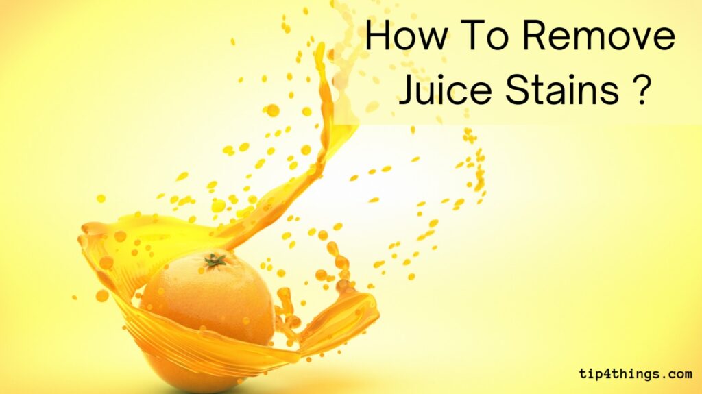 How to remove juice stains from clothes