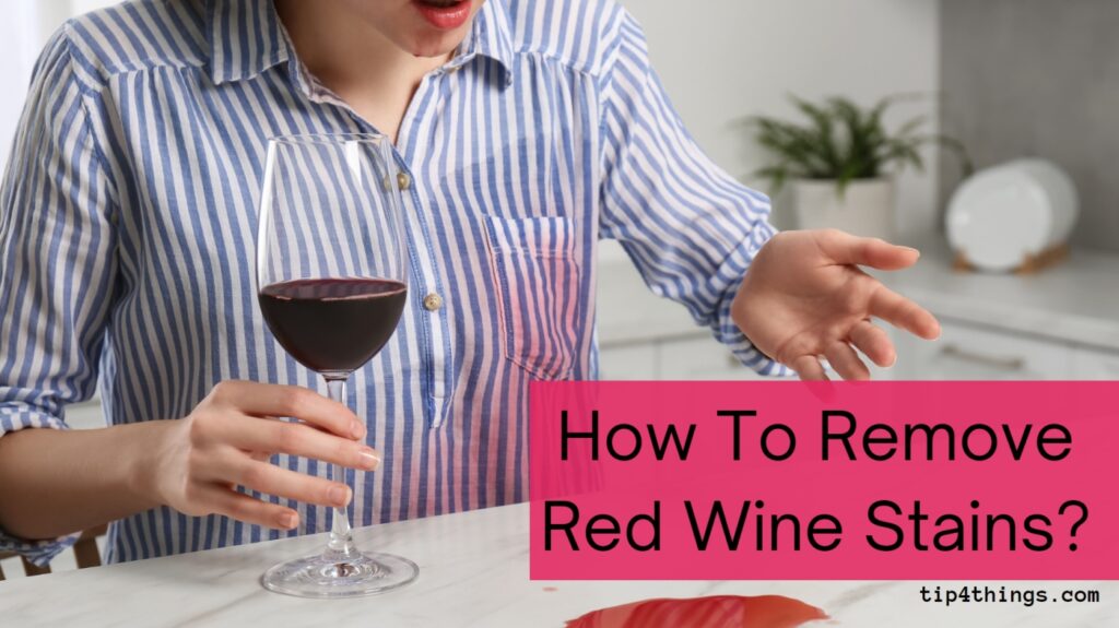 How to remove red wine stains from clothes